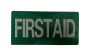 Green Reflective FIRST AID Patch – High-Visibility Velcro ID Badge for Medical Personnel (10cm x 5cm)