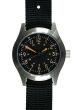 MWC Classic 1960s/70s Pattern Matt Black Vietnam Watch on Matching Webbing Strap