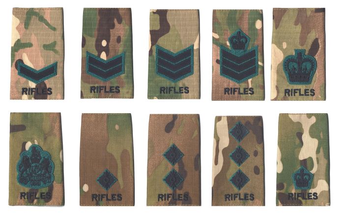 Rifles MTP Rank Slide / Eppaulette (All Ranks)