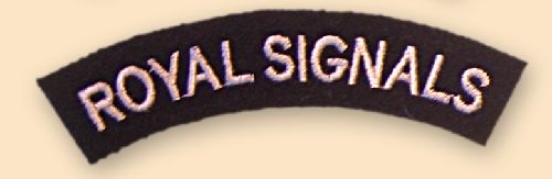 Royal Signals Shoulder Titles (pair)
