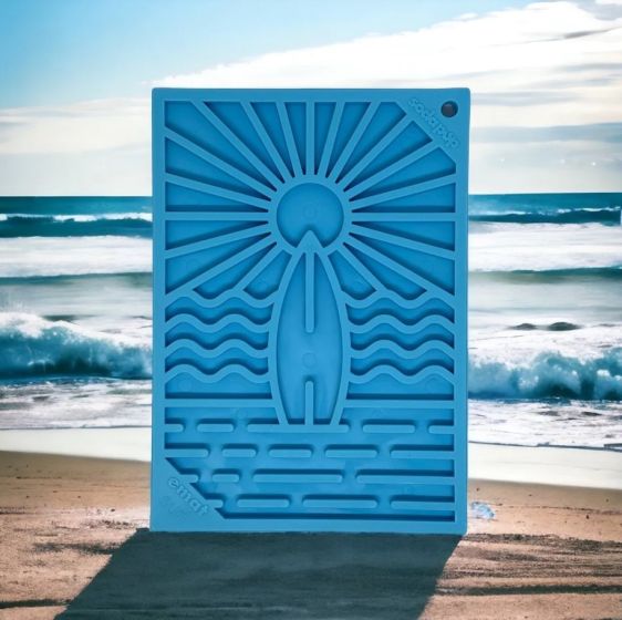front-view-of-blue-surf-lick-mat