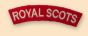 Royal Scots Shoulder Titles (pair)