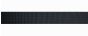 45mm - 1.75" Black Belt Webbing - Resin Treated
