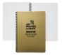 A5 Side Spiral 30 Page Modestone Waterproof Notepad  Tan