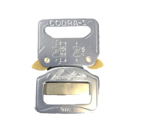 AustriAlpin 25mm / 1" Titan Blue Cobra Buckle - Male Adjustable Female Fixed FC25BVF