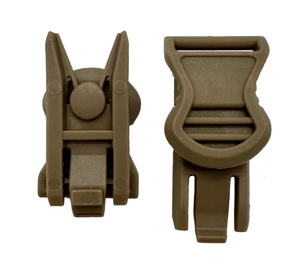 FMA Tan Swivel Clips for Tactical Helmet Rails