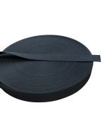 45mm - 1.75" Black Belt Webbing - Resin Treated