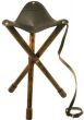 Tripod Leather Stool by David Nickerson