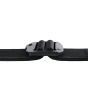 first-tactical-women's-BDU-Belt-Black-view-of-the-webbing-threaded-through-the-buckle