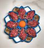 Blue MANDALA DESIGN ETRAY ENRICHMENT TRAY FOR DOGS