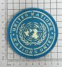 United Nations Laser-Cut Badge – Photoluminescent, Velcro Backed (8cm)