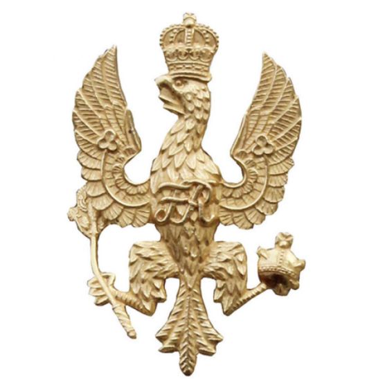Kings Royal Hussars All Ranks issue Cap Badge Bead gilt & burnished