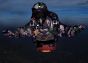 6 Hour 4” Military ChemLight (10cm) Green lightstick (Cyalume® Branded) on sky diver