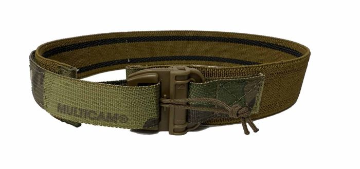 UKOM Elasticated Quick-Release Leg Strap – 38mm with Anti-Slip Lining (Coyote/Multicam)