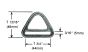 Parachute 45mm V Ring - Harness Triangle with specs