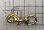 Solid Brass Swivel Trigger Hook 16mm Round Eye