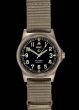 MWC G10 LM Non Date Stainless Steel Military Watch (Grey Strap)