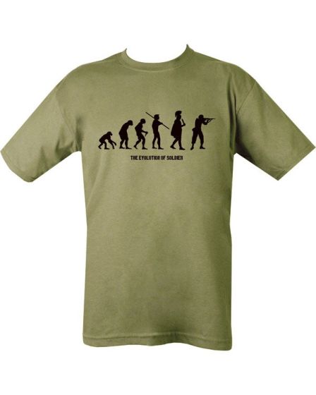 British Military Evolution T-Shirt - Olive Green
