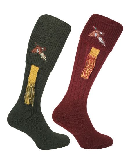 Jack-Pyke-Embroided-Phesant-Shooting-Sock