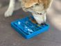 SodaPup-Waiting-Dogs-Design-Etray-Blue-Outlines-of-three-dogs-the-tray-is-on-the-floor-and-a-dog-is-eating-out-of-it