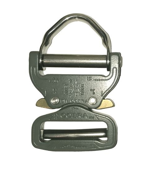 AustriAlpin 45mm / 1.75" Foliage Green D Ring Cobra Buckle + XL Clips FX45FVD-XL