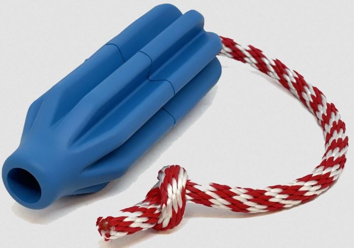 USA K-9 Rocket Reward Dog Toy - Tug and Retrieving Toy - Large - Blue