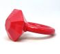 Sodapup Diamond Ring Durable Teething Ring for Puppies and Aggressive Chewers - Red Speckled - Medium
