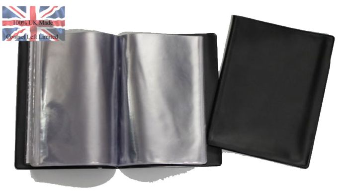 UKOM Black 40 page A5 Nyrex / Nirex Folder Document Holder