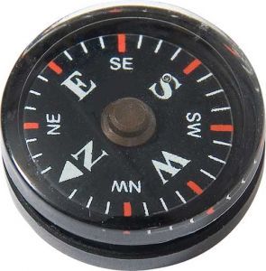 Military Survival Button Compass