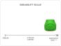 Mutts Kick Butt Bull Frog Treat Dispenser & Chew Toy - Large