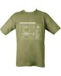 Apache Helicopter  T-Shirt - Olive Green