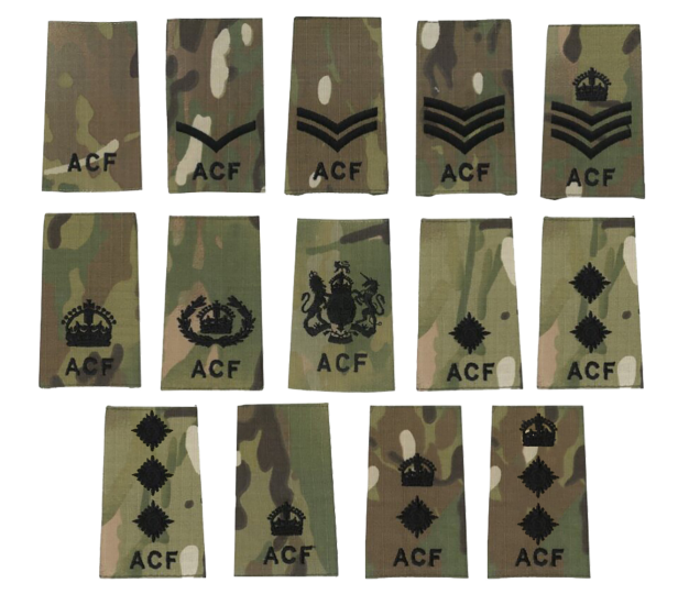 black-on-mtp-ACF-rank-slides-displaying-all-ranks