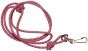 Pink Plaited Leather Lanyard by Bisley