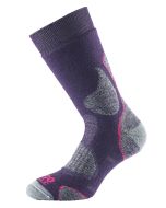 1000 Mile Womens Plum 3 Layer Walking Socks