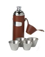 Leather Hunters Flask by David Nickerson