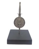 SAS 22 Special Air Service Regiment Pewter Coin on Dagger Presentation