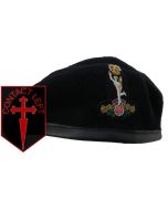 Royal Signals Officers Navy Blue Beret + Cap Badge