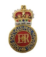 Officers Blues and Royals Wire Embroided Beret Badge