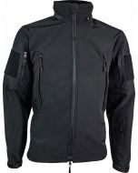 Triple Layered Highlander Tactical Soft Shell Jacket - Black