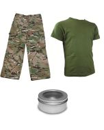 Kids Pack 3 HMTC Trousers, Olive T-shirt & Bug Viewer