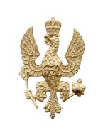 Kings Royal Hussars All Ranks issue Cap Badge Bead gilt & burnished
