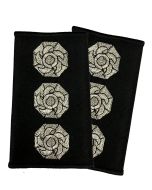 PAIR UK Station Manager Rank Epaulettes – (Silver Embroidery on Black)