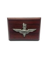 Parachute Regiment Plaque Cap Badge in Pewter (6" x 4")