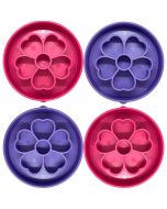 flower-ebowl-purple-and-pink-quadrants-sodapup-dog-bowl-top-view