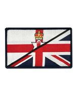 Ulster–UK Union Jack Combined Flag Patch (VELCRO Brand Hook Backed)