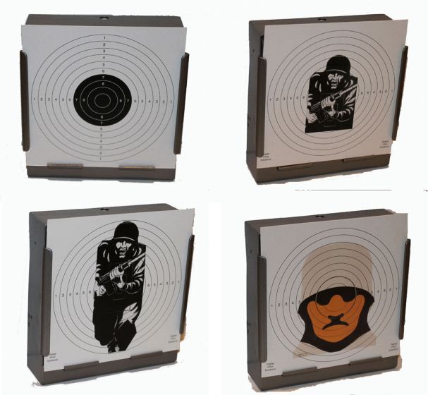 100 x Mixed Military Targets 17cm x 17cm 