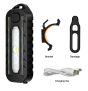  Police LED Red Blue Shoulder Light with Clip and USB Charging Lead