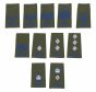 Royal Signals Rank Slide Epaulette Blue on Olive Green - King's Crown CIIIR (C3R) (All Ranks)