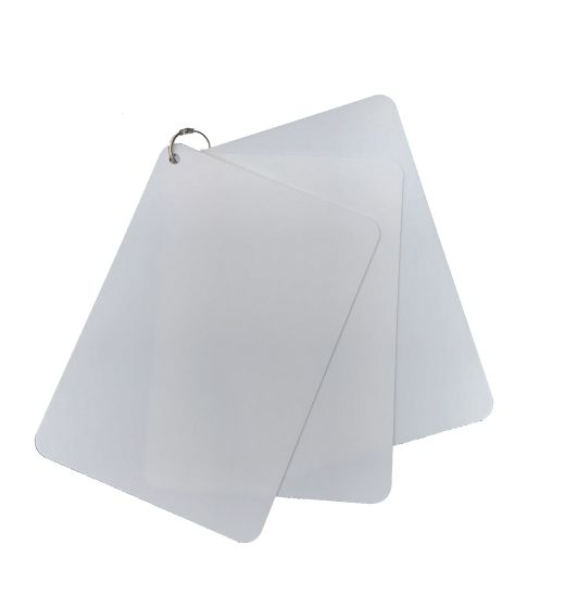 3 x A6 Blank Battle Slate Cards with Ring Binder