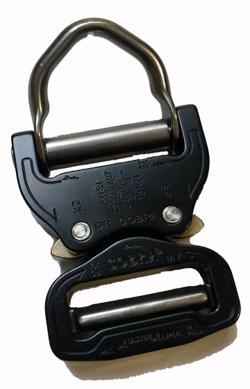 AustriAlpin Ansi D Ring Cobra 38mm Buckle (Black) FX38KVD side
